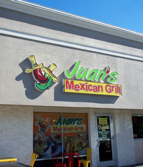Juan's mexican grill - Top Reviews of Juanes Mexican Grill. 03/07/2024 - MenuPix User. 01/12/2024 - MenuPix User. 05/26/2023 - MenuPix User Great staff. Delicious food! 05/29/2017 - Teresa 